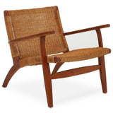 Woven Chair In Brown Natural Rattan