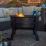 Brava Steel Firepit in Bronze