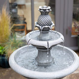 Angelica Tiered Fountain, Solar with Battery Back Up