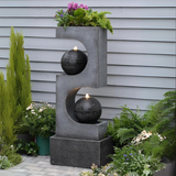 Water Fountain Modern with Lights