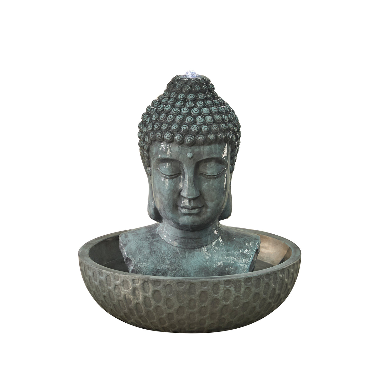 Zen Buddha water feature, Plug & Play