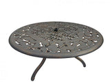 100% Cast Iron Coffee Table with Leaves motif, 44cm high