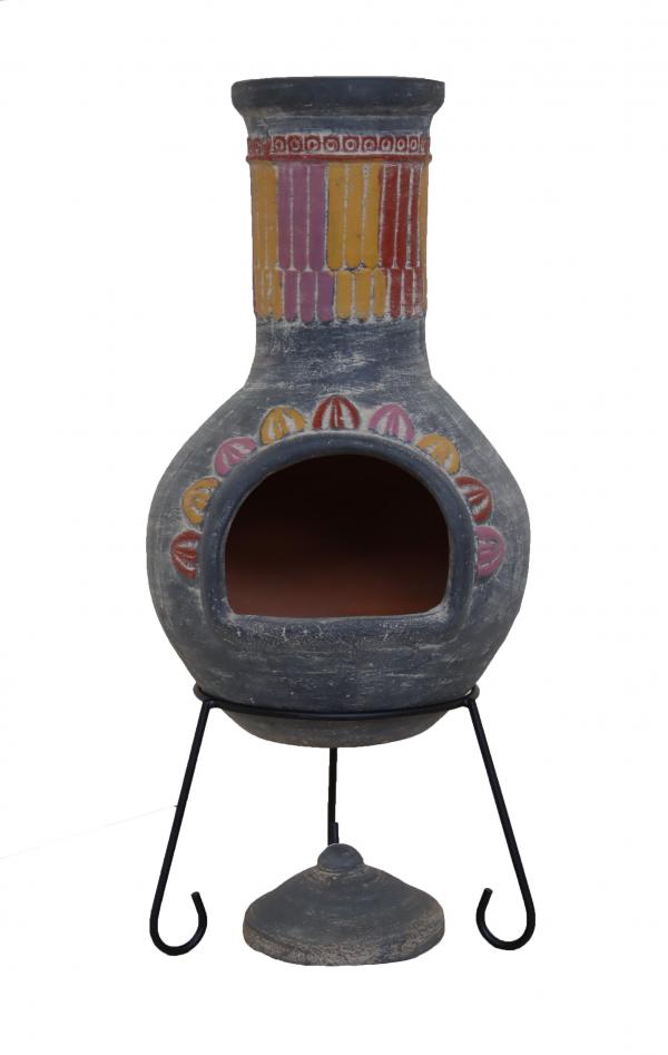 Plumas X-Large Mexican Chimenea in multi colours