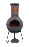 Plumas X-Large Mexican Chimenea in multi colours